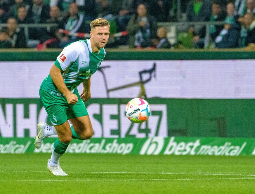 GER, 1. FBL, SV Werder Bremen vs Borussia Moenchengladbach / 01.10.2022, wohninvest Weserstadion, Bremen, GER, 1. FBL, SV Werder Bremen vs Borussia Moenchengladbach im Bild Niclas F