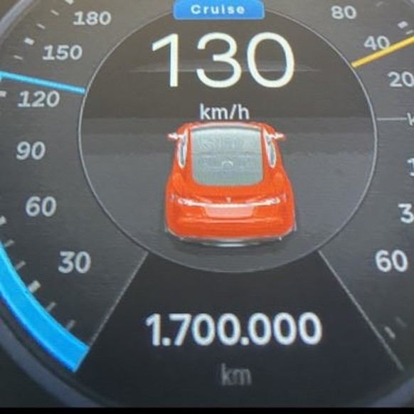 Am 24. November 2022 hatte Gemmingen-Hornbergs Tesla 1,7 Millionen Kilometer auf dem Tacho.
