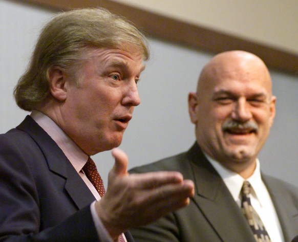 FILE - In this Jan. 7, 2007, file photo, potential Reform Party presidential candidate Donald Trump, left, speaks at a news conference in Minneapolis with Gov. Jesse Ventura. Well before Donald Trump  ...