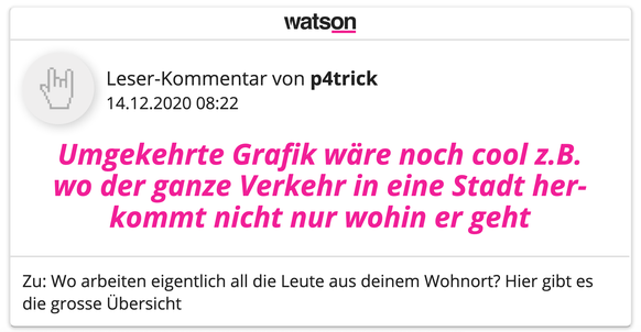 Leser-Kommentar zu Pendler-Statistik