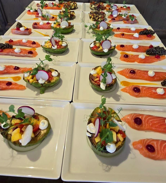 Lachs und Gemüse: Eines der Gerichte von Baraldo Sano.