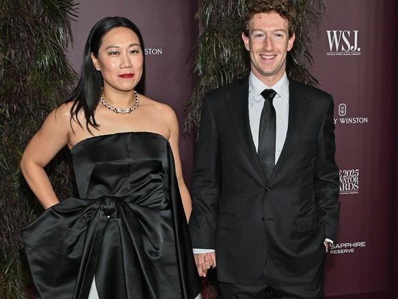 Priscilla Chan, left, and Mark Zuckerberg attend the WSJ. Magazine Innovator Awards at The Museum of Modern Art on Wednesday, Oct. 29, 2025, in New York. (Photo by Evan Agostini/Invision/AP)
Priscilla ...