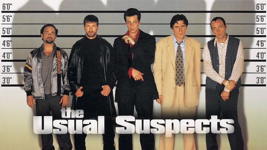 «The Usual Suspects» (1995) mit Kevin Spacey (ganz rechts).