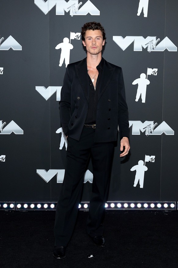 ELMONT, NEW YORK - SEPTEMBER 11: Shawn Mendes attends the 2024 MTV Video Music Awards at UBS Arena on September 11, 2024 in Elmont, New York. (Photo by Dimitrios Kambouris/Getty Images)
