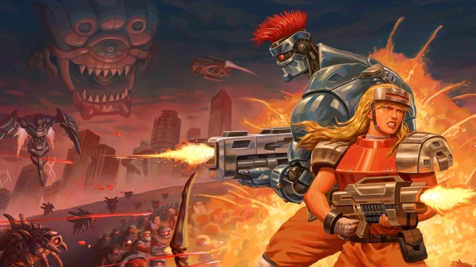 Zu zweit gegen alle und alles. Das ist «Blazing Chrome».