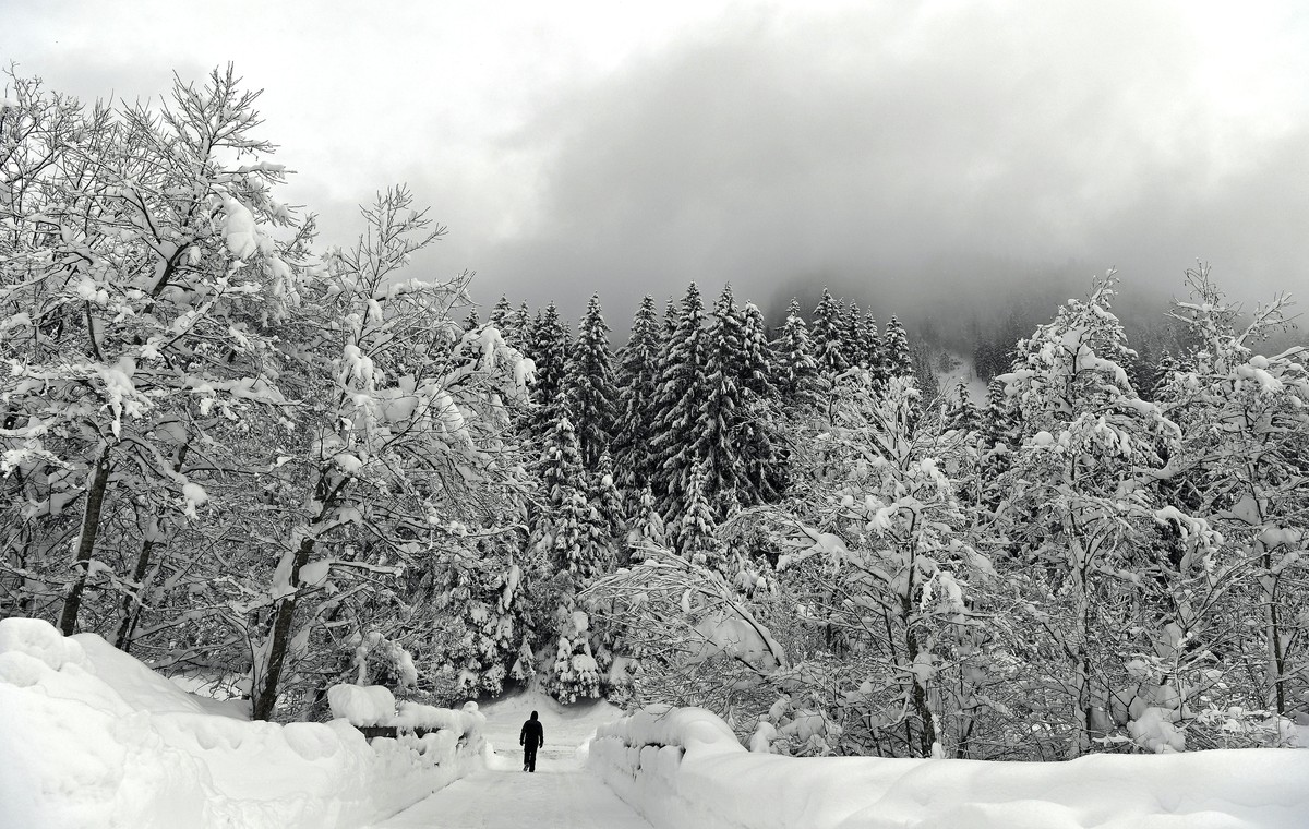 ABD0084_20190109 - UNTERTAUERN - OESTERREICH: ++ THEMENBILD ++ ZU APA0087 VOM 9.1.2019 - Ein verschneite Landschaft bei Niedertauern (Salzburg) , aufgenommen am Mittwoch, 9. Januar 2019 . In weiten Te ...