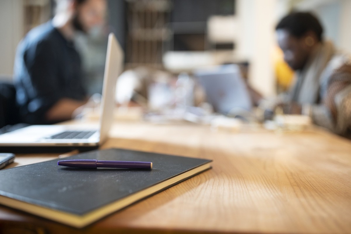 People work at the coworking space Impact Hub Zuerich Colab in Zurich, Switzerland, on April 11, 2019. (KEYSTONE/Gaetan Bally)