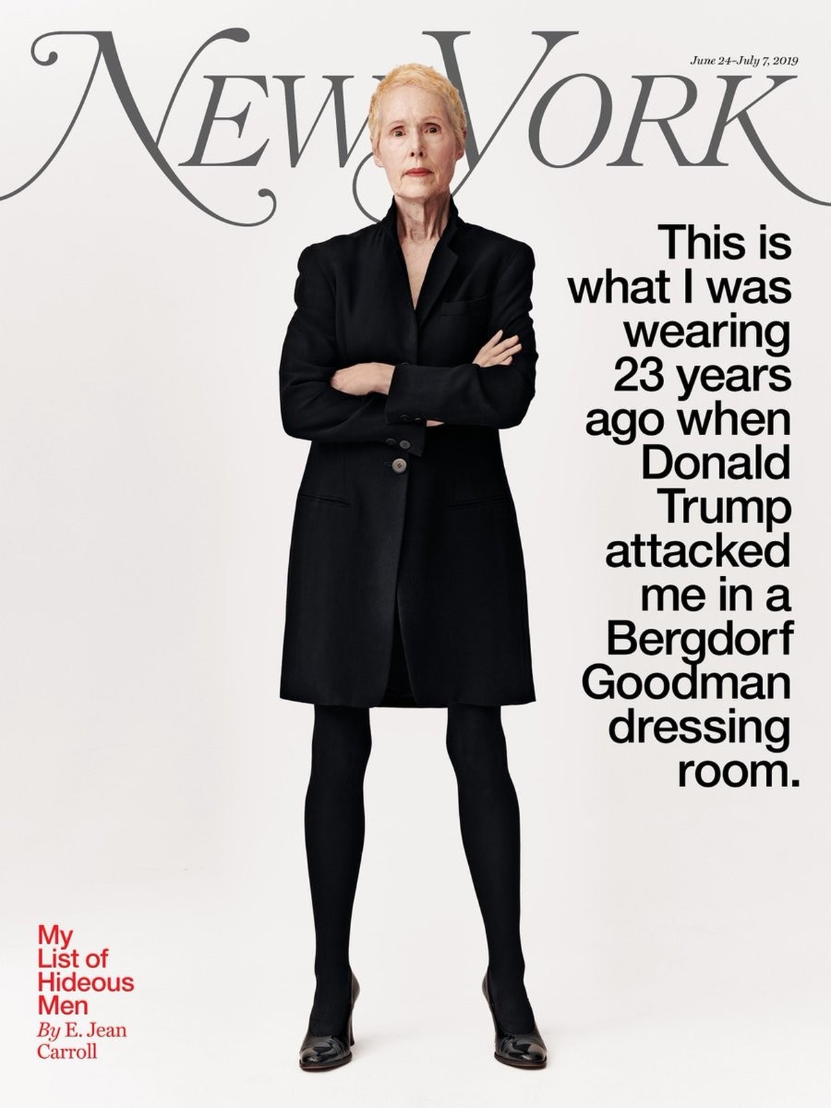 Publiées pour la première fois dans son livre, les accusations de viol d'E. Jean Carroll ont fait la Une du magazine New York en 2019.