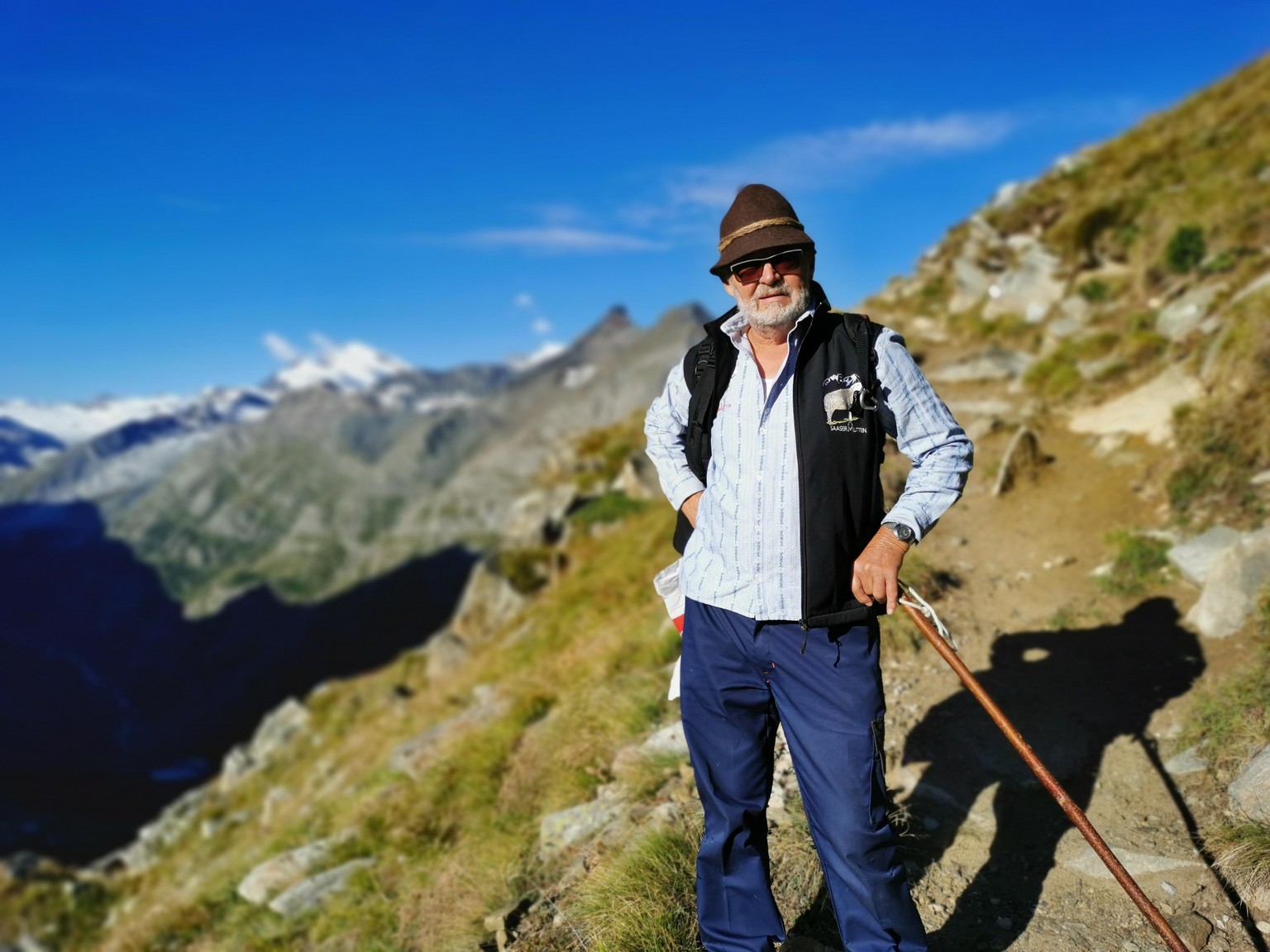 Auch die 10 Schafe von Adelbert Zurbriggen gehören zur grossen Crew.