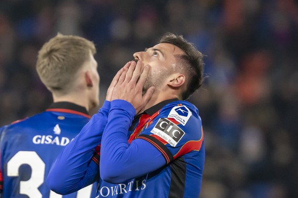 Albian Ajeti (FCB) im Fussball Meisterschaftsspiel der Regular Season der Swiss Super League zwischen dem FC Basel 1893 und dem FC Lausanne-Sport im Stadion St. Jakob-Park in Basel, am Samstag, 30. No ...