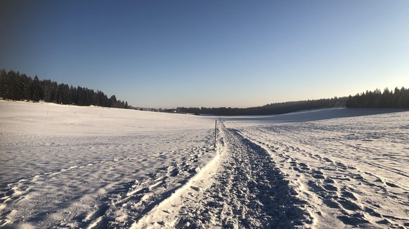 Die schönsten Winterbilder aus jedem Kanton\nMein Favorit von Heute Morgen früh aus der Nähe von Saignelégier