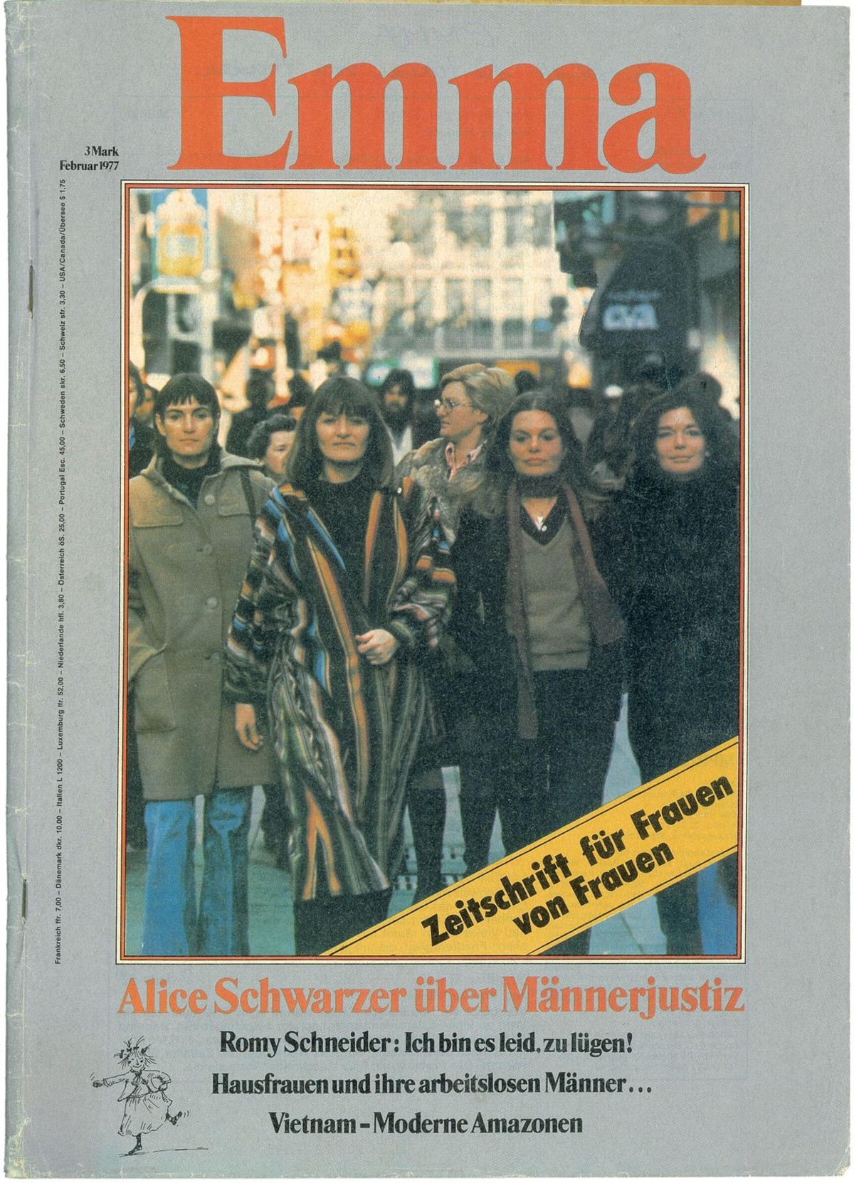 ANONYMOUS. First issue of the EMMA magazine from February 1977. Credit: Album / Fine Art Images