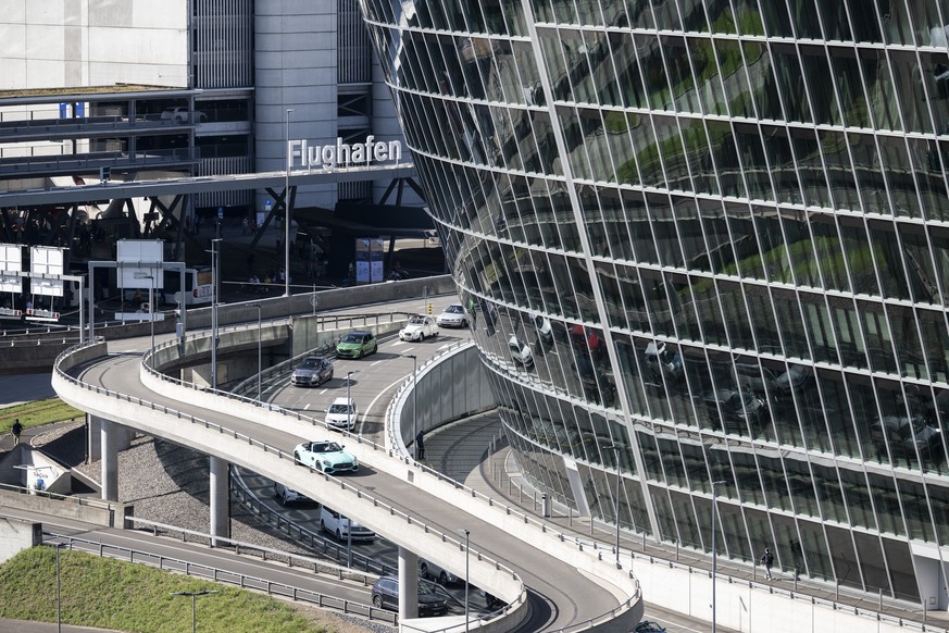 Blick auf den Circle am Flughafen Zuerich, aufgenommen am Freitag, 1. September 2023 in Zuerich. (KEYSTONE/Ennio Leanza)