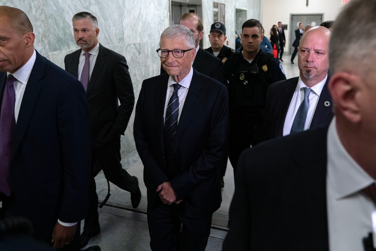 Bill Gates, co-founder of Microsoft, arrives on Capitol Hill for a closed-door interview with the House Oversight Committee investigating convicted sex offender Jeffrey Epstein, in Washington, Wednesd ...