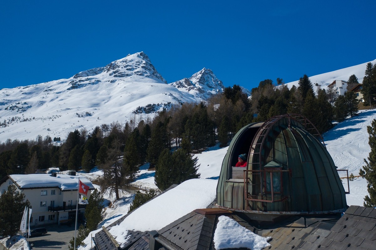 Rauszeit Romantische Erlebnisse in der Schweiz St. Moritz Sternwarte Randolins.