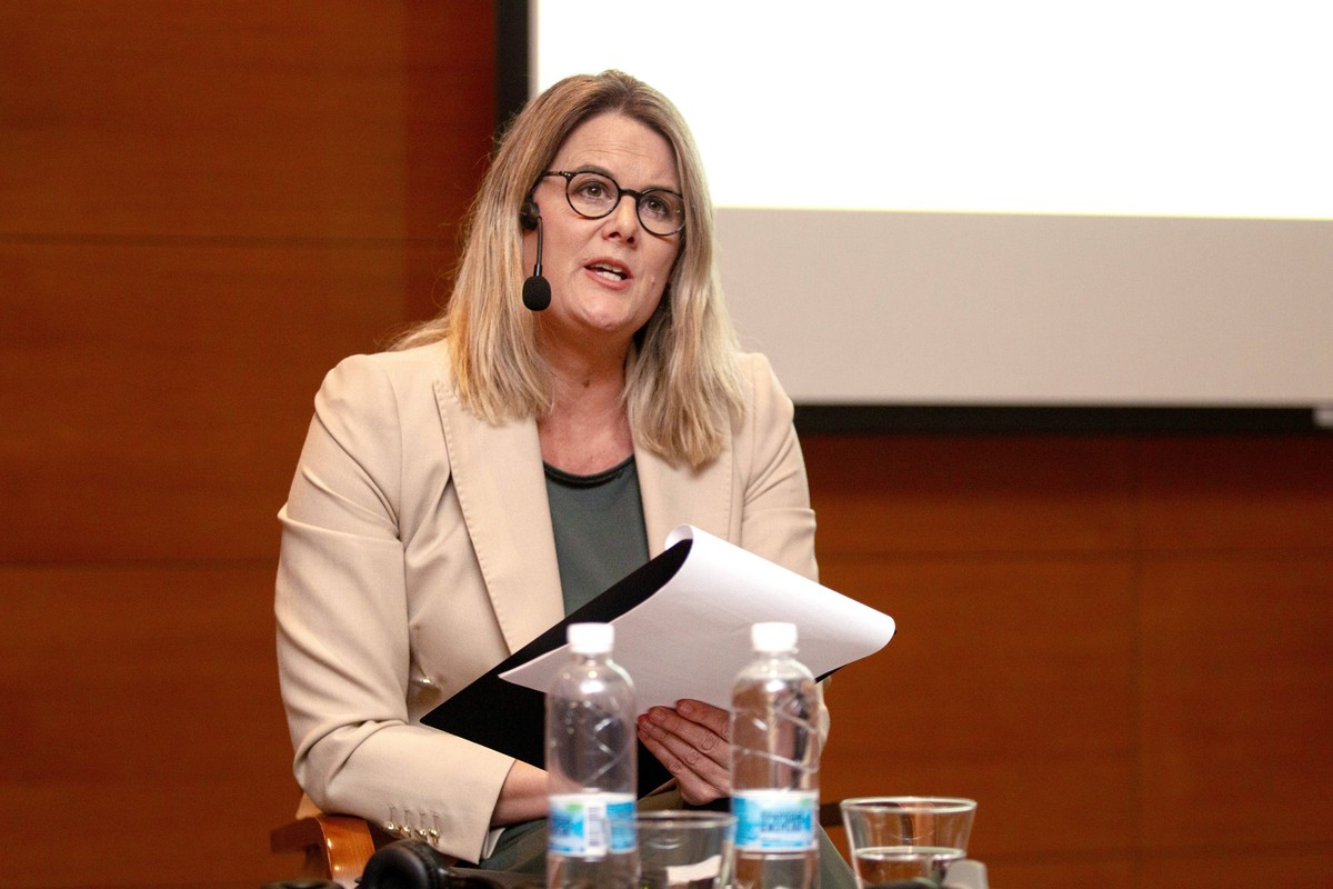 KYIV, UKRAINE - SEPTEMBER 10, 2023 - UN Special Rapporteur on Torture and Other Cruel, Inhuman or Degrading Treatment or Punishment Alice Jill Edwards holds a press conference upon her visit to Ukrain ...
