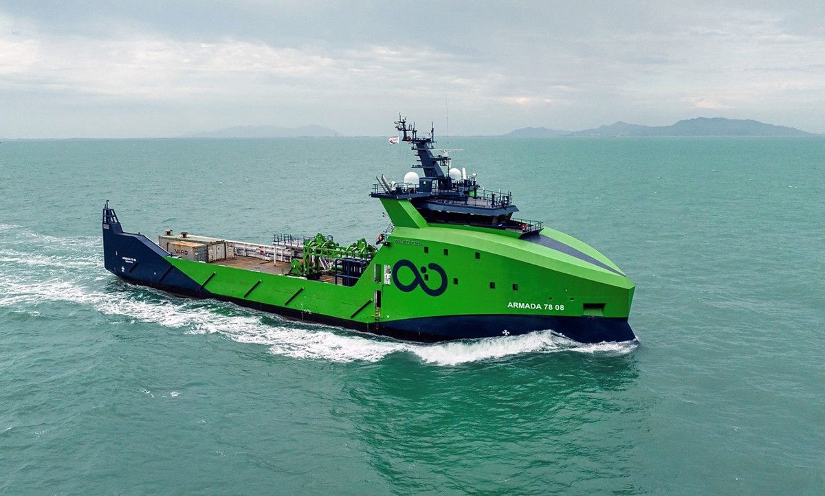 Das Forschungsschiff Armada 78 08 von Ocean Infinity.
