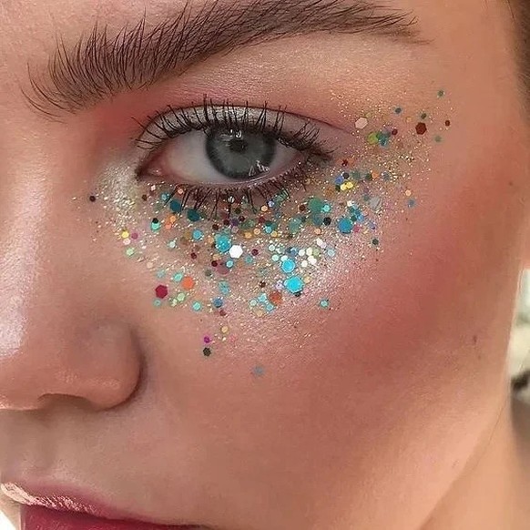 Glitzer Makeup