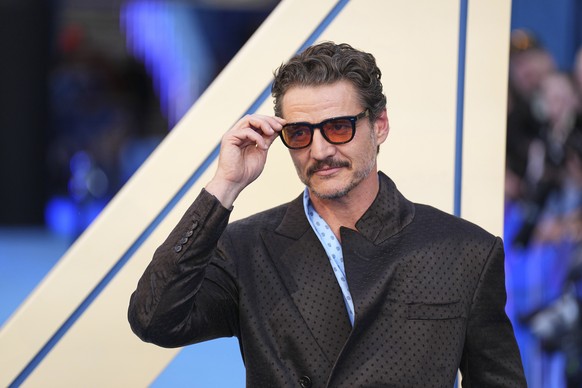 Pedro Pascal poses for photographers upon arrival at the launch event of the film &#039;Fantastic Four First Steps&#039; on Thursday, July 10, 2025, in London. (Photo by Scott A Garfitt/Invision/AP)
P ...