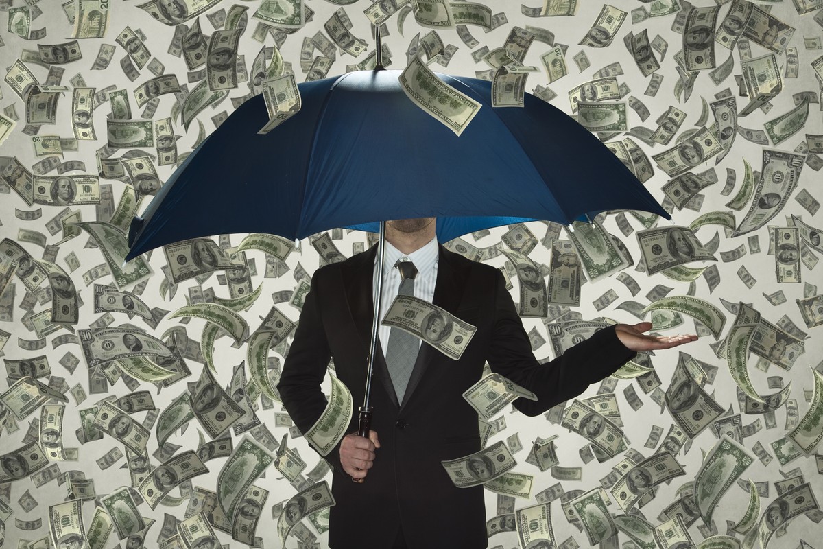 Geldregen, Geld, Geldsegen, Banker