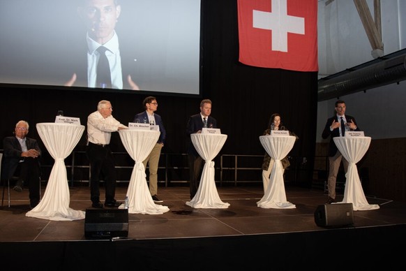 Teilnehmer der Debatte von pro schweiz.