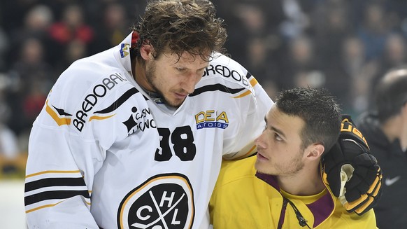 Damien Brunner hat sich noch nicht vollständig vom Zusammenprall mit Simon Bodenmann im Playoff-Final erholt.