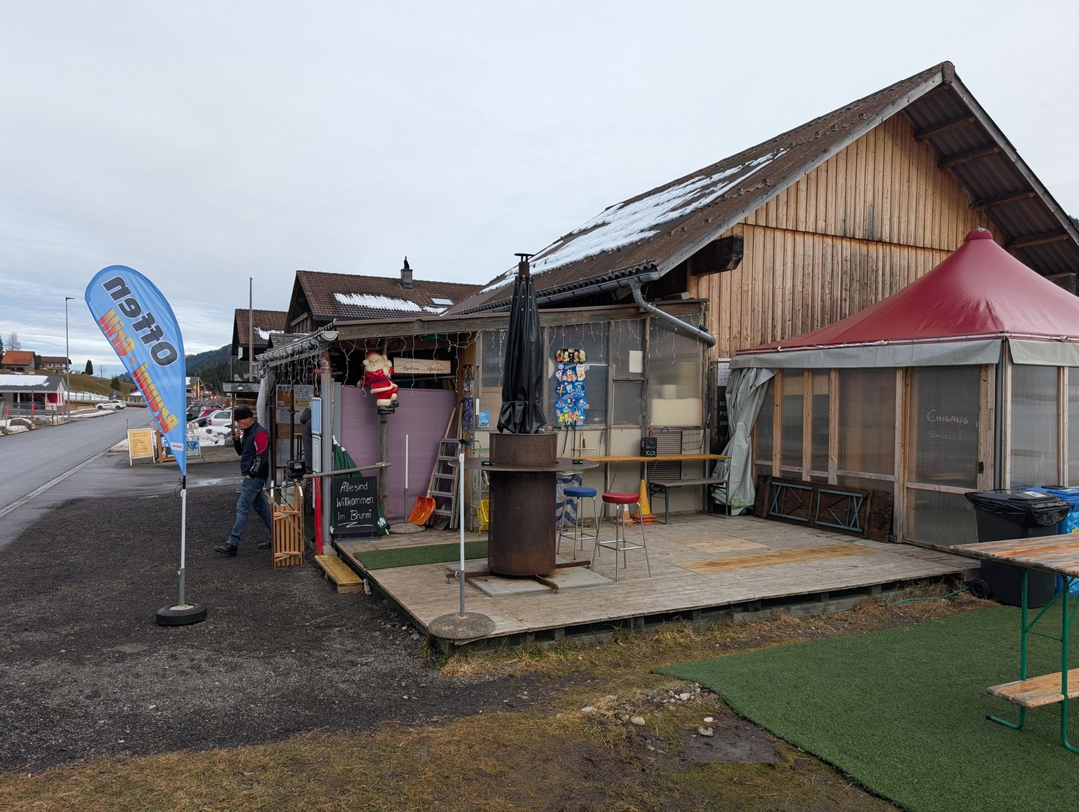 Der Brunni Grill macht bis zu einen Drittel seines Jahresumsatzes in der Altjahreswoche.