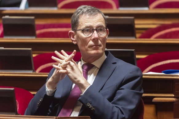 Paris, France March 2, 2023 - Session at the French senate to examine the government s proposed pension reform - Laurent Lafon POLITIQUE, SENAT, REFORME DES RETRAITES PUBLICATIONxNOTxINxFRA Copyright: ...