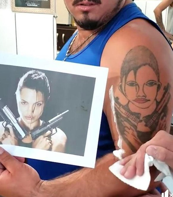 Angelina Jolie tattoo Fail