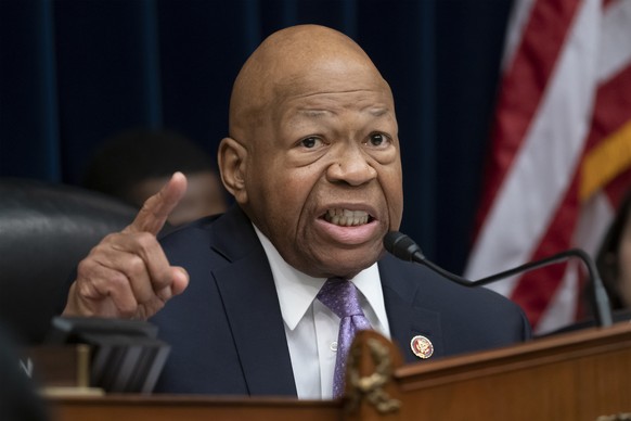 House Oversight and Reform Committee Chair Elijah Cummings, D-Md., leads a meeting to call for subpoenas after a career official in the White House security office says dozens of people in President D ...