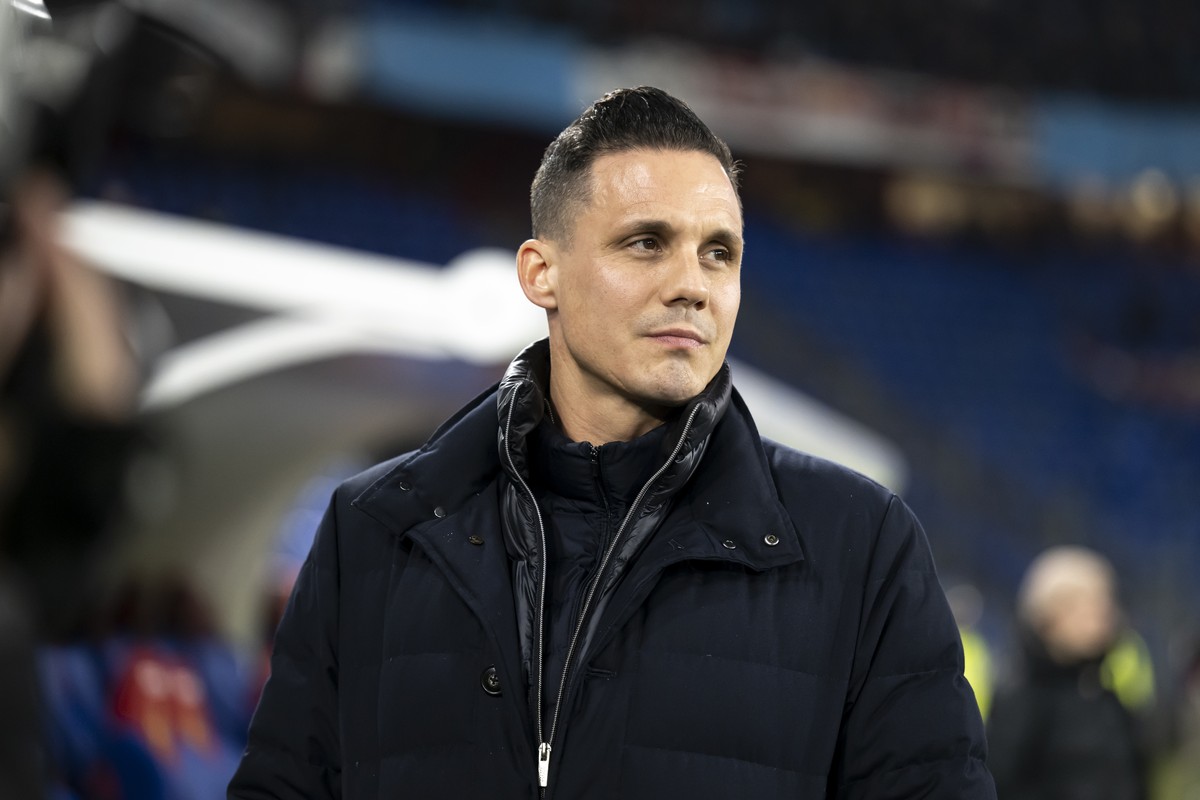 Basels Praesident David Degen vor dem Fussball Meisterschaftsspiel der Regular Season der Swiss Super League zwischen dem FC Basel 1893, FCB, und dem dem FC Winterthur, FCW, im Stadion St. Jakob-Park  ...