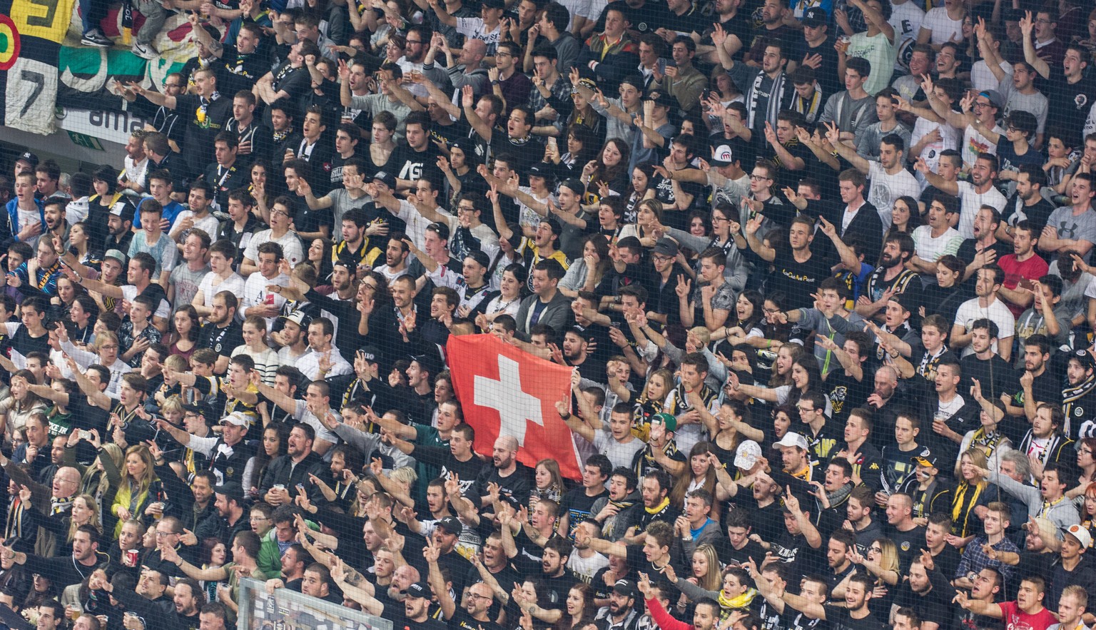 Die Lugano-Fans sorgten gestern Abend für eine hitzige Atmosphäre in der Resega.