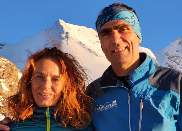 Jürg Martig und seine Frau Marlies, sie führen die Blüemlisalphütte im Berner Oberland.