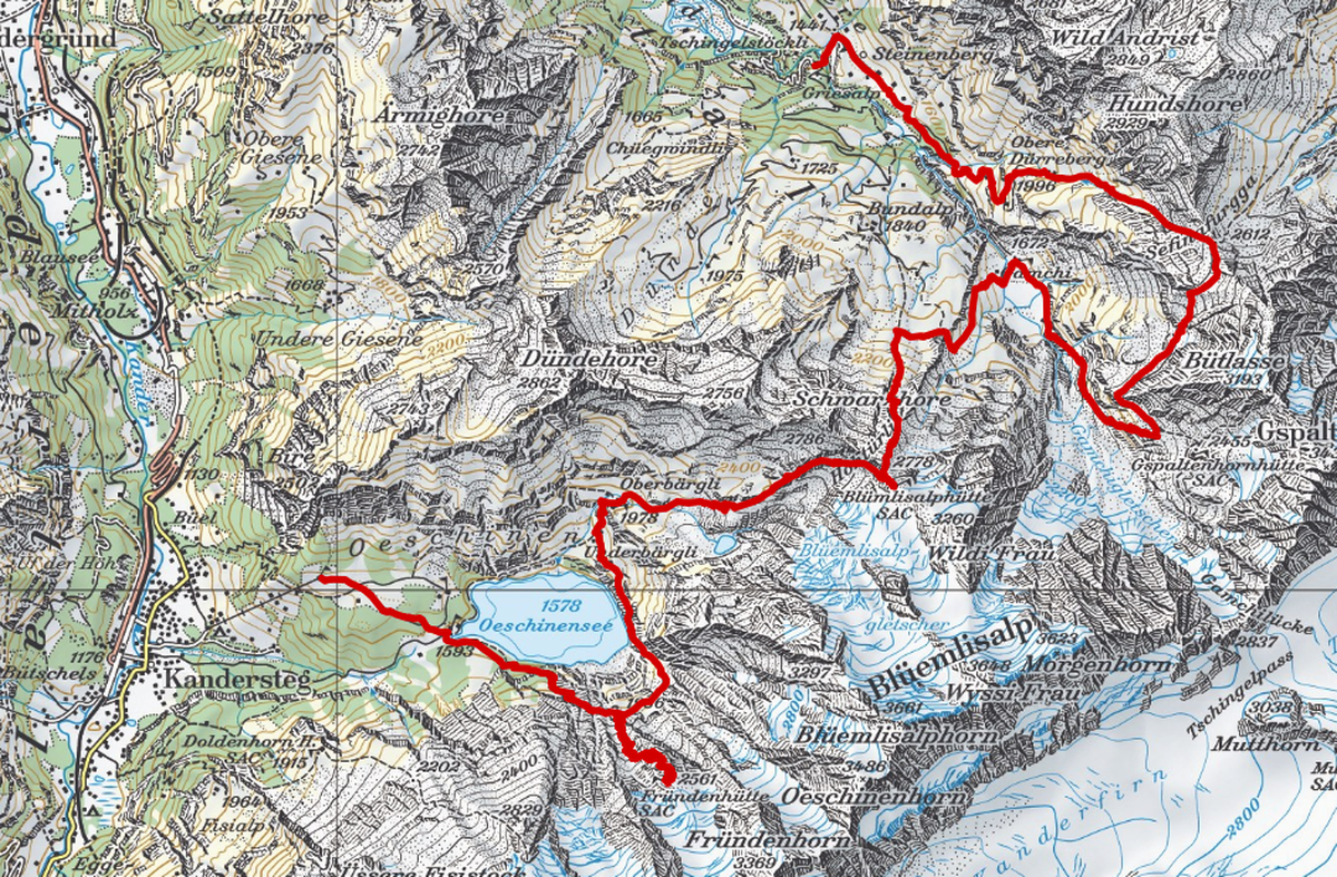 Hier gibt es die detailliertere Route.