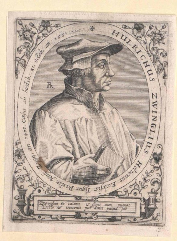 Zwingli, Ulrich Stecher: Bry, Johann Theodor Dedation: 1597/1599 Copyright: xpiemagsx ausnl080421-85516 ACHTUNG AUFNAHMEDATUM GESCH�TZT