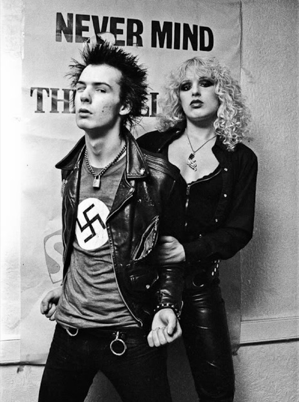 sid vicious nancy spungen never mind the bollocks here&#039;s the sex pistols punk rock 1978 london hakenkreuz nazi https://wonkette.com/614683/johnny-rotten-says-trump-isnt-racist-republicans-declare ...