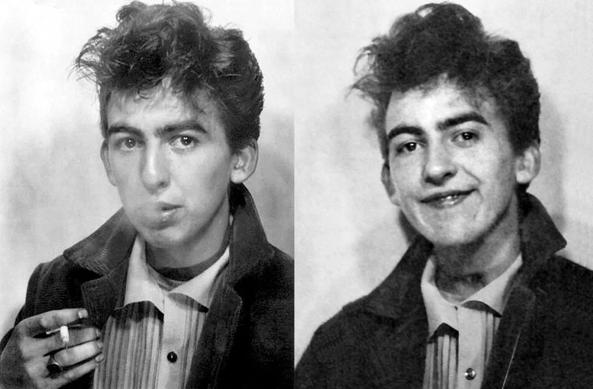 George Harrison in a Liverpool photobooth in late February / early March 1961!

The Backstory:
The Deportation: In November 1960, 17-year-old George Harrison was famously deported from West Germany fo ...