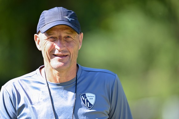 30.07.2024, Fussball, Saison 2024/2025, Trainingslager des VfL Bochum in Gais, Tag 3, Trainer Peter Zeidler VfL Bochum 1848, xRHR-FOTO/DEx *** 30 07 2024, Football, Season 2024 2025, VfL Bochum traini ...