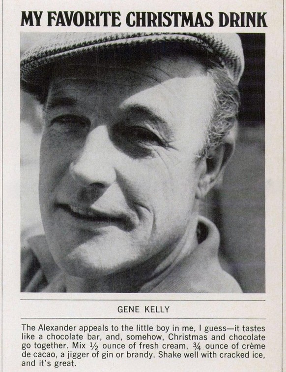 Town and Country December 1968 Issue - Hollywood Celebs name their favourite Christmas Drinks.

https://www.instagram.com/p/DR5bLdEjut9/?img_index=1