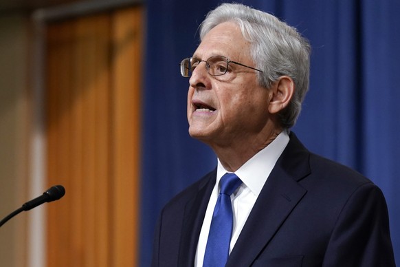 Attorney General Merrick Garland speaks at the Department of Justice, Friday, Aug. 11, 2023, in Washington. Garland announced Friday he is appointing a special counsel in the Hunter Biden probe, deepe ...