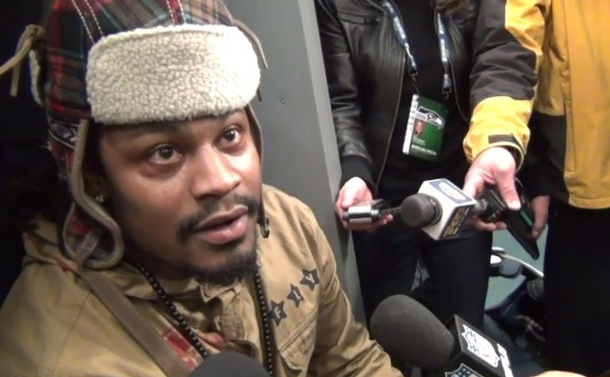 Marshawn Lynch ist im&nbsp;Interview ein schwieriger Zeitgenosse.