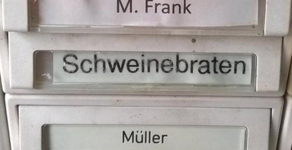 German humour: roast pork