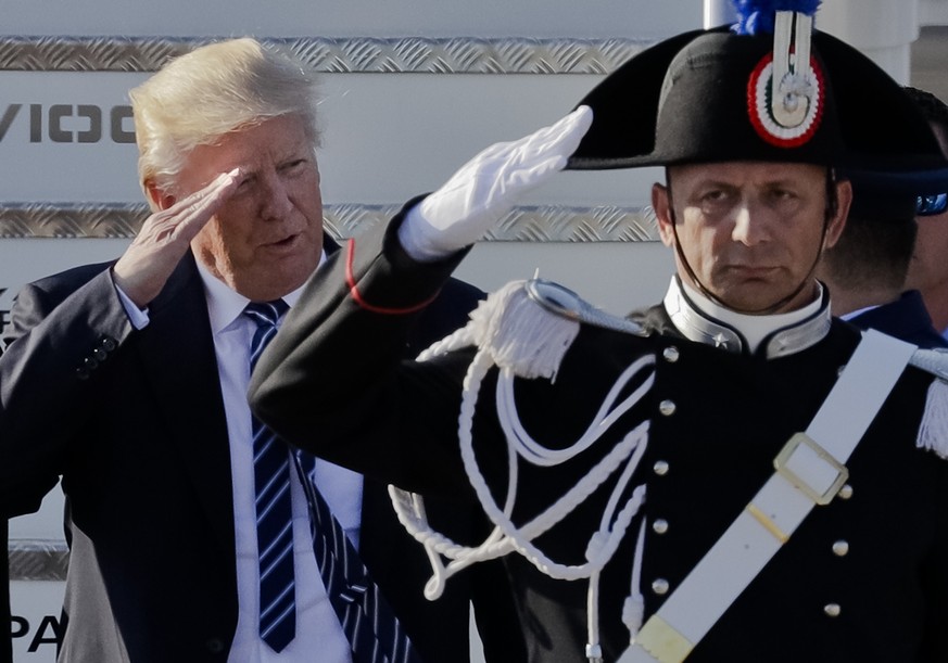 Der US-Präsident bei einem früheren Staatsbesuch in Italien. Am jüngsten Entscheid aus Rom dürfte er keine Freude haben. 