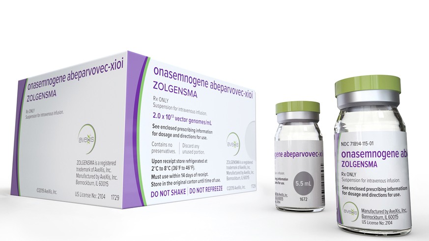 This photo provided by Novartis shows their gene therapy medicine Zolgensma. U.S. regulators want to know why Novartis didn&#039;t disclose a problem with testing data until after they approved the Sw ...