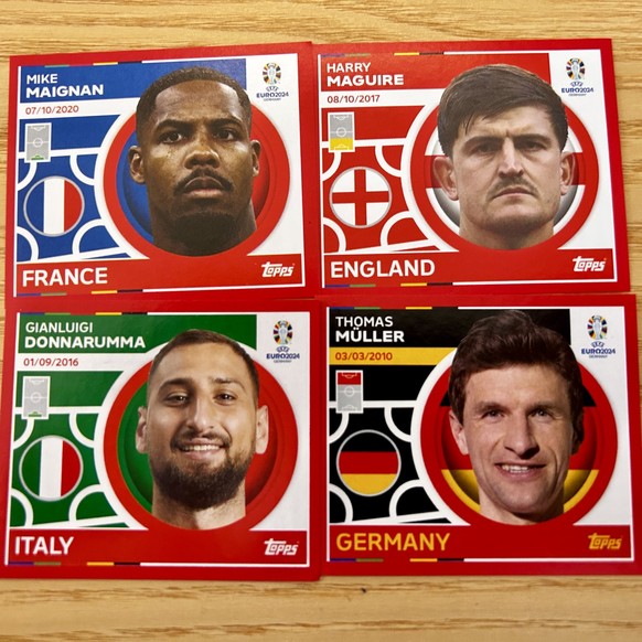 Diese Dinge nerven uns am neuen Topps-Sammelalbum zur UEFA Europameisterschaft 2024 in Deutschland. Einige Beispiele.