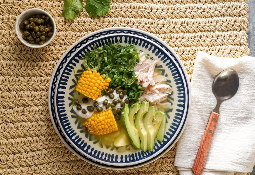 Ajiaco Colombiano suppe kolumbien kochen essen food