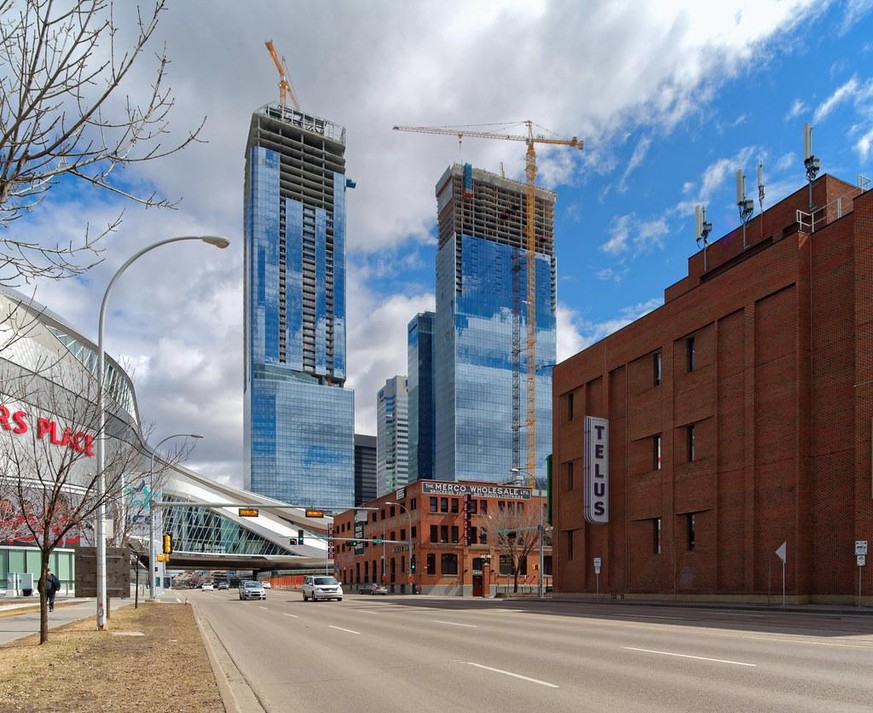 Im neugebauten JW Mariott Hotel neben dem Stadion in Edmonton quartieren sich einige Teams ein.