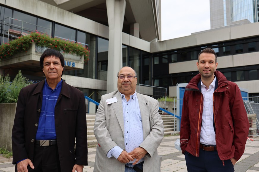 Abdelkader Rafoud (links), Ali Karakale (Mitte) und Martin Wilhelm.