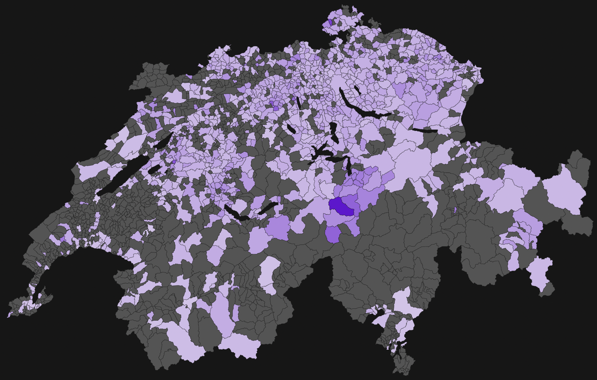 Nachnamen pro Gemeinde in der Schweiz die häufigsten Namen Baumann