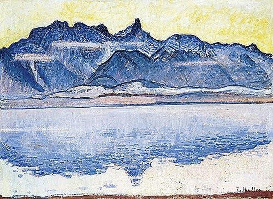 Thunersee mit Stockhornkette, Hodler.